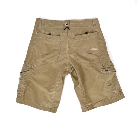 Kuhl Vintage Patina Tan Cargo Shorts Size 30 - Picture 2 of 3